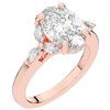 2.85CT.TW OVAL LAB DIAMOND ENGAGEMENT RING - Nazarelle