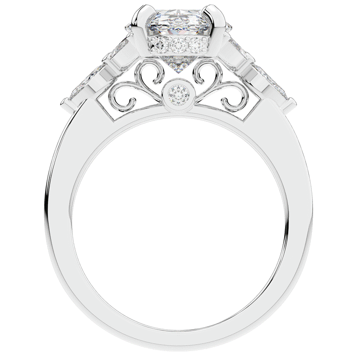 2.85CT.TW OVAL LAB DIAMOND ENGAGEMENT RING - Nazarelle