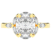 2.85CT.TW OVAL LAB DIAMOND ENGAGEMENT RING - Nazarelle