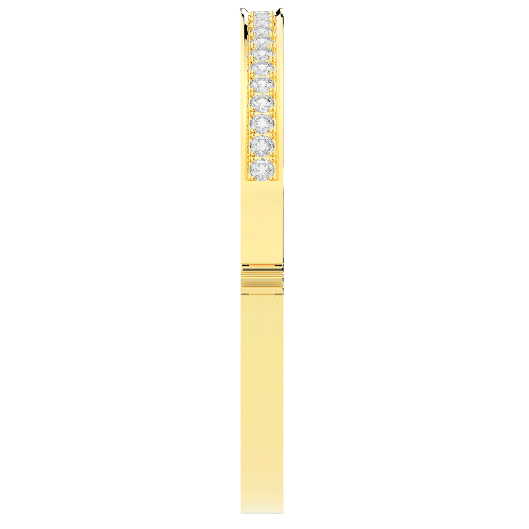 1.25CT.TW ROUND LAB DIAMOND BANGLE - Nazarelle