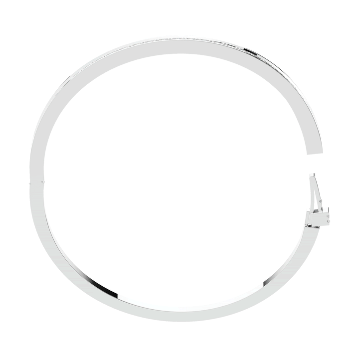 1.25CT.TW ROUND LAB DIAMOND BANGLE - Nazarelle