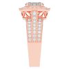 1.80CT.TW OVAL LAB DIAMOND HALO ENGAGEMENT RING - Nazarelle