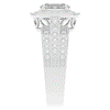 1.80CT.TW OVAL LAB DIAMOND HALO ENGAGEMENT RING - Nazarelle