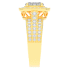 1.80CT.TW OVAL LAB DIAMOND HALO ENGAGEMENT RING - Nazarelle