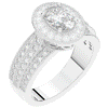 1.80CT.TW OVAL LAB DIAMOND HALO ENGAGEMENT RING - Nazarelle
