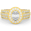 1.80CT.TW OVAL LAB DIAMOND HALO ENGAGEMENT RING - Nazarelle