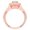1.80CT.TW OVAL LAB DIAMOND HALO ENGAGEMENT RING - Nazarelle