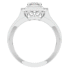 1.80CT.TW OVAL LAB DIAMOND HALO ENGAGEMENT RING - Nazarelle