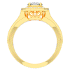 1.80CT.TW OVAL LAB DIAMOND HALO ENGAGEMENT RING - Nazarelle