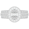 1.80CT.TW OVAL LAB DIAMOND HALO ENGAGEMENT RING - Nazarelle