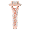 2.70CT.TW CUSHION LAB DIAMOND HALO TRIPLE TWIST ENGAGEMENT RING - Nazarelle