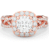 2.70CT.TW CUSHION LAB DIAMOND HALO TRIPLE TWIST ENGAGEMENT RING - Nazarelle