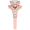 3.10CT.TW CUSHION LAB DIAMOND HALO ENGAGEMENT RING - Nazarelle