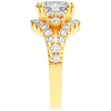 3.10CT.TW CUSHION LAB DIAMOND HALO ENGAGEMENT RING - Nazarelle