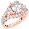 3.10CT.TW CUSHION LAB DIAMOND HALO ENGAGEMENT RING - Nazarelle