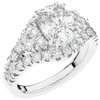 3.10CT.TW CUSHION LAB DIAMOND HALO ENGAGEMENT RING - Nazarelle
