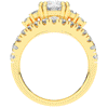 3.10CT.TW CUSHION LAB DIAMOND HALO ENGAGEMENT RING - Nazarelle