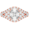 3.10CT.TW CUSHION LAB DIAMOND HALO ENGAGEMENT RING - Nazarelle