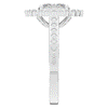 1.75CT.TW OVAL LAB DIAMOND HALO ENGAGEMENT RING - Nazarelle