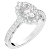 1.75CT.TW OVAL LAB DIAMOND HALO ENGAGEMENT RING - Nazarelle