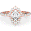 1.75CT.TW OVAL LAB DIAMOND HALO ENGAGEMENT RING - Nazarelle