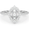 1.75CT.TW OVAL LAB DIAMOND HALO ENGAGEMENT RING - Nazarelle