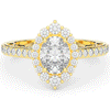 1.75CT.TW OVAL LAB DIAMOND HALO ENGAGEMENT RING - Nazarelle