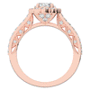 1.75CT.TW OVAL LAB DIAMOND HALO ENGAGEMENT RING - Nazarelle