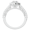 1.75CT.TW OVAL LAB DIAMOND HALO ENGAGEMENT RING - Nazarelle