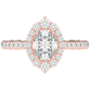 1.75CT.TW OVAL LAB DIAMOND HALO ENGAGEMENT RING - Nazarelle