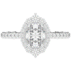 1.75CT.TW OVAL LAB DIAMOND HALO ENGAGEMENT RING - Nazarelle