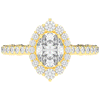 1.75CT.TW OVAL LAB DIAMOND HALO ENGAGEMENT RING - Nazarelle