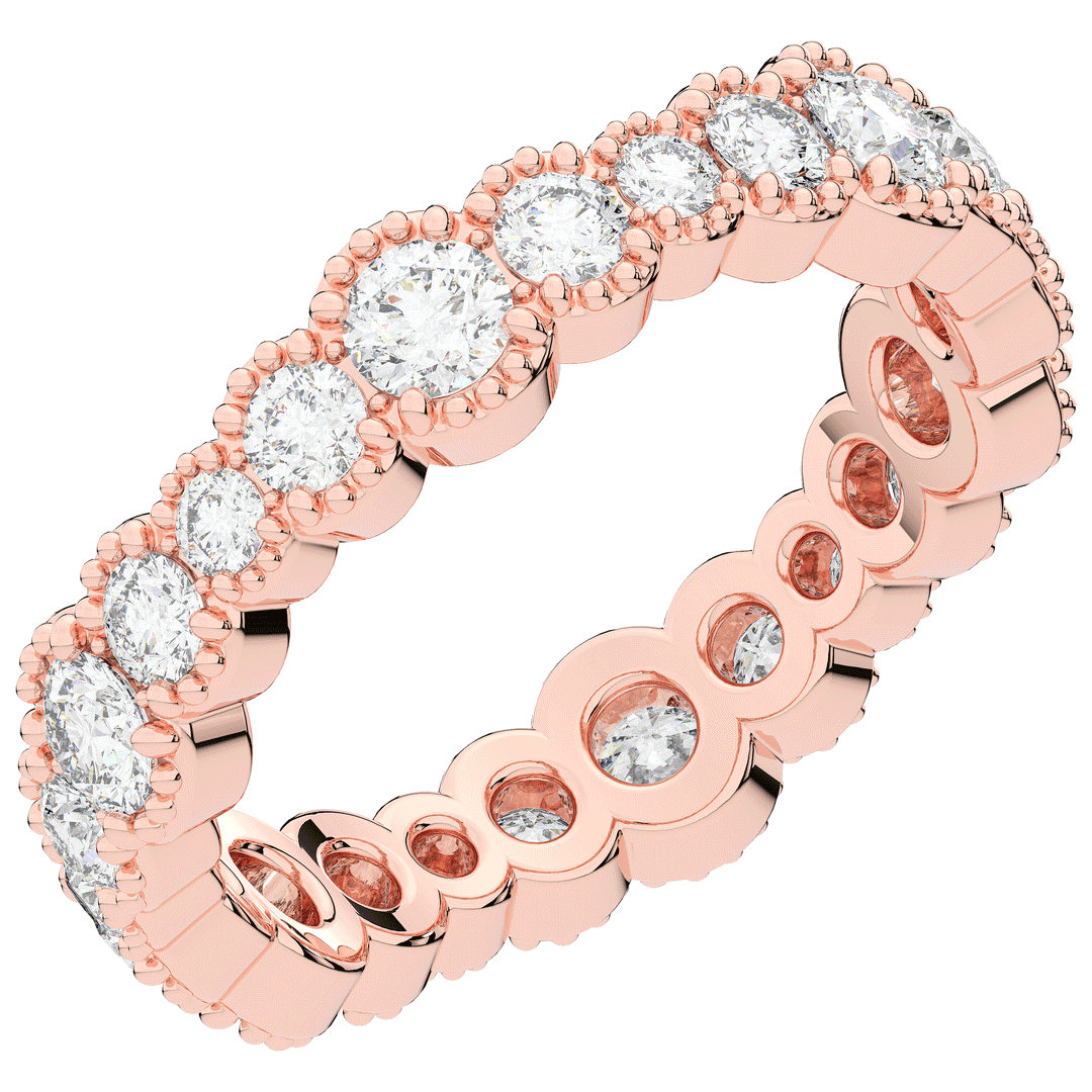 1.60CT.TW ROUND LAB DIAMOND ETERNITY WEDDING BAND - Nazarelle