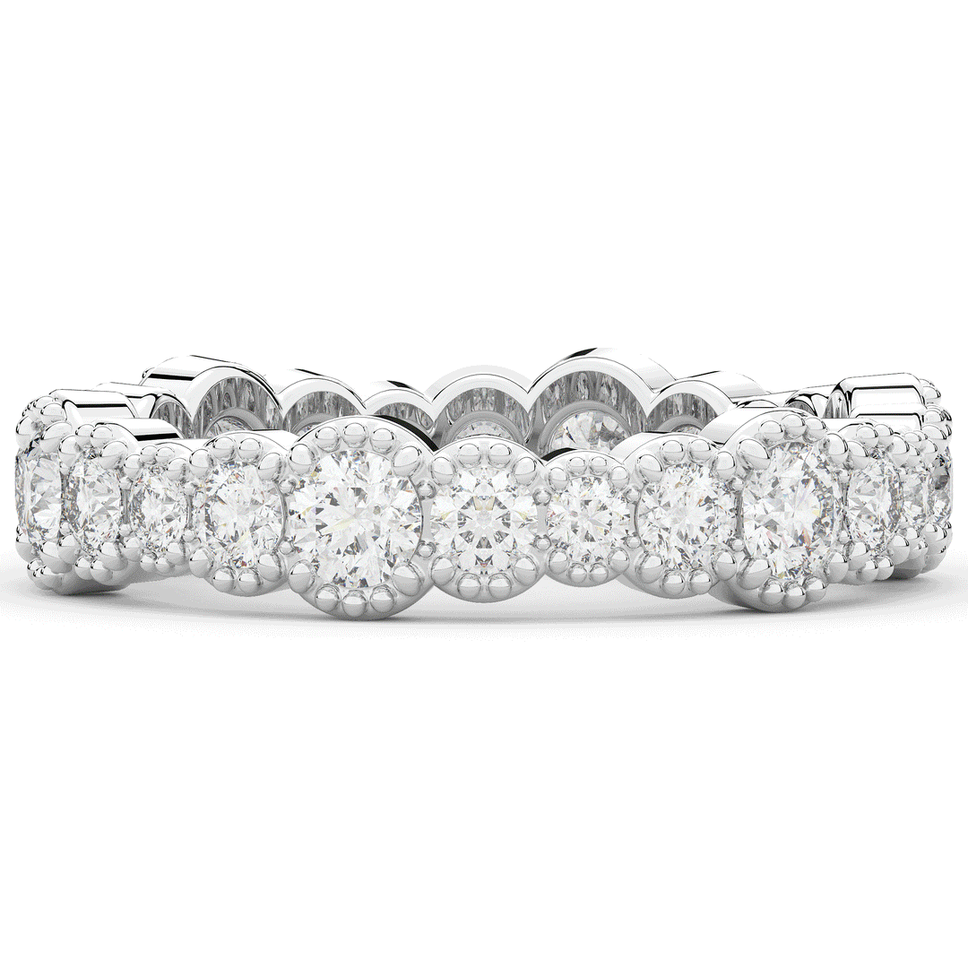 1.60CT.TW ROUND LAB DIAMOND ETERNITY WEDDING BAND - Nazarelle
