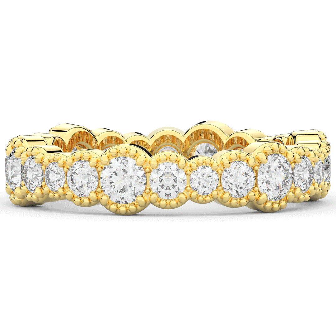 1.60CT.TW ROUND LAB DIAMOND ETERNITY WEDDING BAND - Nazarelle