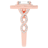 1.90CT.TW EMERALD CUT LAB DIAMOND HALO ENGAGEMENT RING - Nazarelle