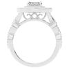 1.90CT.TW EMERALD CUT LAB DIAMOND HALO ENGAGEMENT RING - Nazarelle