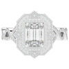 1.90CT.TW EMERALD CUT LAB DIAMOND HALO ENGAGEMENT RING - Nazarelle