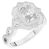 1.90CT.TW RADIANT LAB DIAMOND HALO ENGAGEMENT RING - Nazarelle