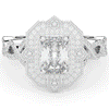 1.90CT.TW RADIANT LAB DIAMOND HALO ENGAGEMENT RING - Nazarelle