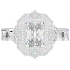 1.90CT.TW RADIANT LAB DIAMOND HALO ENGAGEMENT RING - Nazarelle