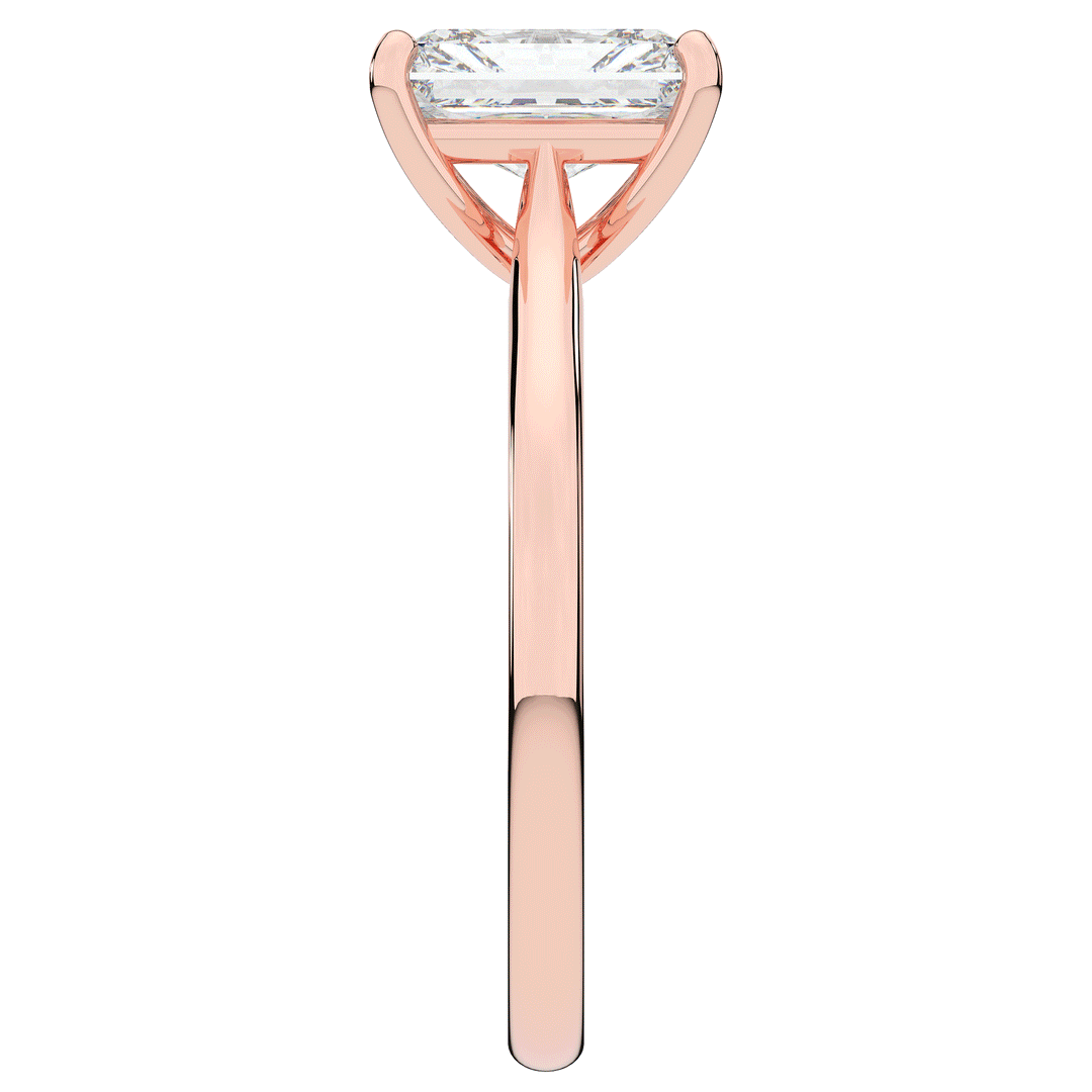 2.00CT RADIANT LAB DIAMOND SOLITAIRE ENGAGEMENT RING - Nazarelle