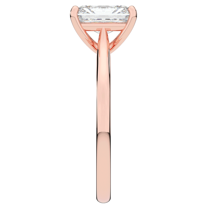 2.00CT RADIANT LAB DIAMOND SOLITAIRE ENGAGEMENT RING - Nazarelle