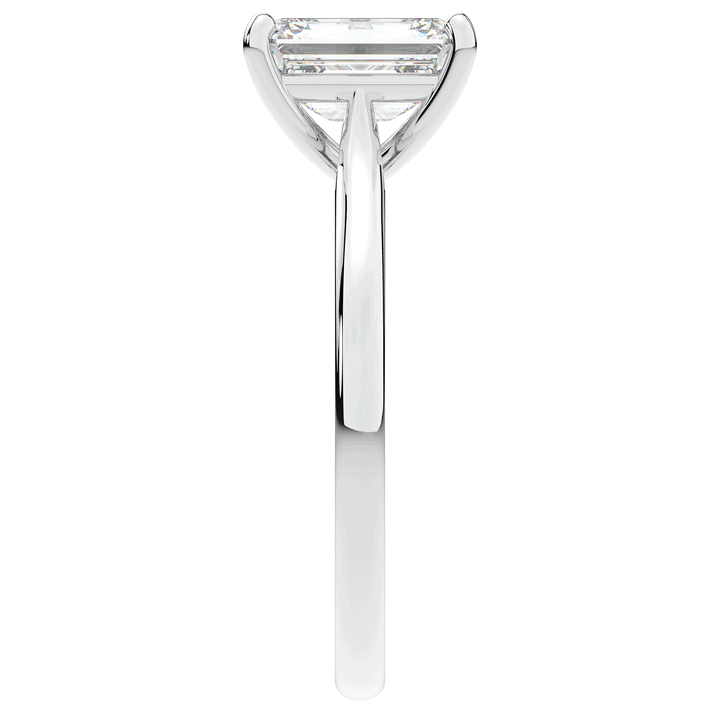 2.00CT.TW EMERALD CUT LAB DIAMOND SOLITAIRE ENGAGEMENT RING - Nazarelle