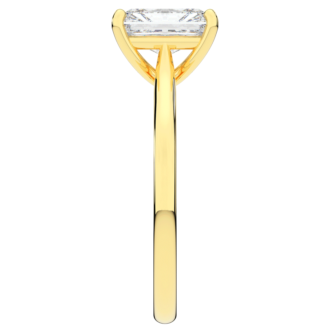 2.00CT RADIANT LAB DIAMOND SOLITAIRE ENGAGEMENT RING - Nazarelle
