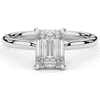 2.00CT.TW EMERALD CUT LAB DIAMOND SOLITAIRE ENGAGEMENT RING - Nazarelle