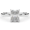 2.00CT RADIANT LAB DIAMOND SOLITAIRE ENGAGEMENT RING - Nazarelle