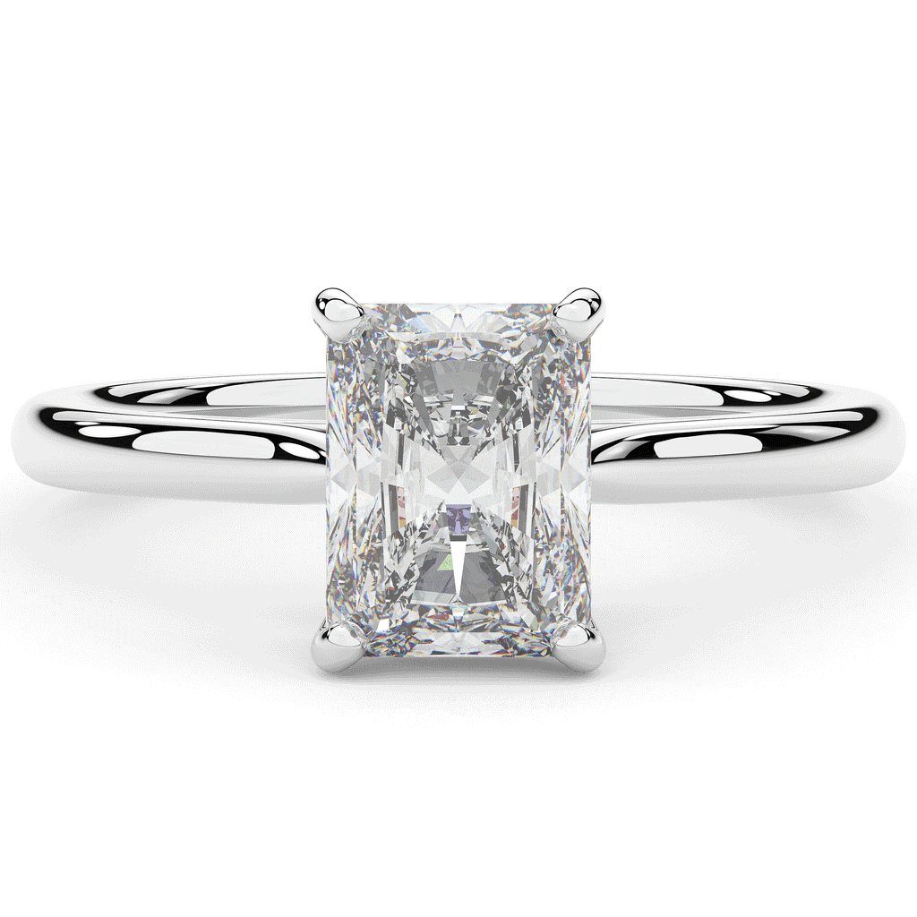 2.00CT RADIANT LAB DIAMOND SOLITAIRE ENGAGEMENT RING - Nazarelle