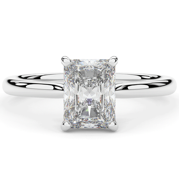2.00CT RADIANT LAB DIAMOND SOLITAIRE ENGAGEMENT RING - Nazarelle