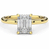2.00CT.TW EMERALD CUT LAB DIAMOND SOLITAIRE ENGAGEMENT RING - Nazarelle